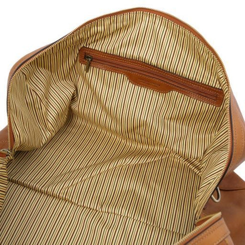 Oslo - Leather travel duffle bag - Weekender bag